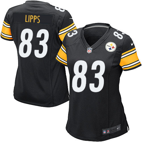 Women's Game Louis Lipps Nike Jersey Black Home - #83 NFL Pittsburgh Steelers